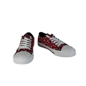Alabama Roll Tide Canvas Lace Up Tennis Shoes Cap Toe Foco Womens 7 Mens 5.5‎